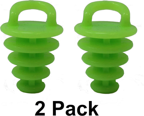 JSP Manufacturing Kayak Scupper Plug - Sit on Top Kayak Hole Plugs in Neon Green/Glow-in-The-Dark