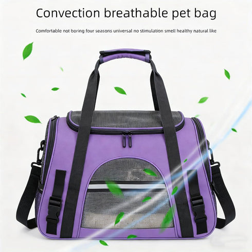 QQLe 15 lb), Cat Carriers, Dog Carriers, Pet Carriers Airline-Approved Soft-Sided Bag for Cats & Small Dogs (Up
