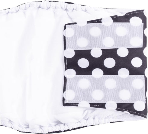 4 Pack CuteBone Dog Diapers Male Puppy Wraps Reusable Doggie Belly Bands for Male Dogs Small Medium Large