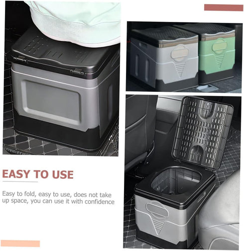 TOPPERFUN Portable Folding Toilet Compact Emergency Potty for Car Camping and Travel Lightweight for Outdoor Use