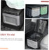 TOPPERFUN Portable Folding Toilet Compact Emergency Potty for Car Camping and Travel Lightweight for Outdoor Use