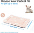 Mora Pets Cat Bed for Indoor Cats - Washable Dog Crate Pad, Soft Flat Puppy Mattress, Anti-Slip Pink 22 x 13