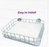 JSLZF Hammock Rat Bed, Cage Platform Accessories, Metal Ferret with Mat, Chew Proof Hanging Squirrel Ledge, Small