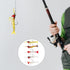 5pcs Operitacx Luminous Multi- Shrimp Lures PVC Fishing Baits Realistic Simulation Shrimp Lures for Freshwater