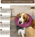 MIDOG Dog Cone Collar - Inflatable Neck Donut Collar Alternative for Small Medium Large Dogs and Cats (Rose, M)