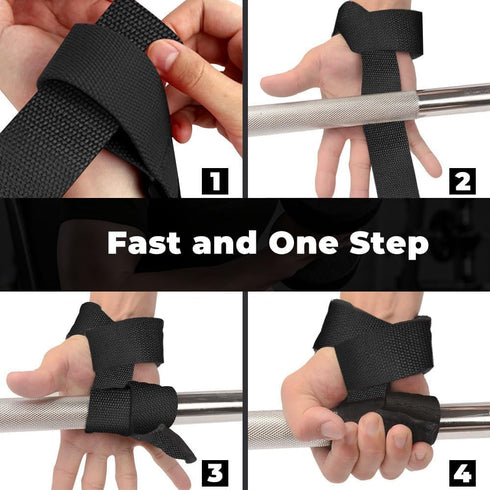 Lifting Straps, Weightlifting Straps, Deadlift Straps with Padded Neoprene for Power Lifting and Fitness Workout