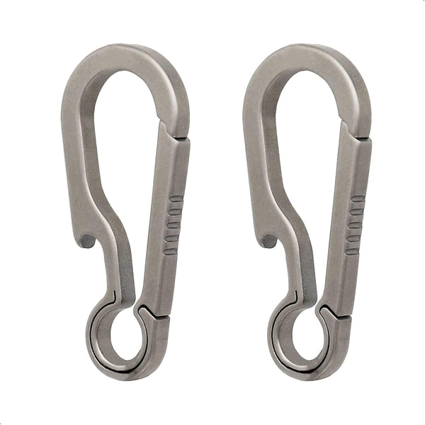 Titanium Carabiner Clip, Small Heavy Duty Keychain Hook for Backpack, Quick Release Key Chain