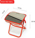 Generic 2-in-1 25x29x26cm, Portable Folding Stool with Crossbody Carry, Converts to Bag with Mesh Storage, Oxford