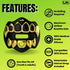 Loudmouth Football Mouth Guard - 3D Chrome Grillz Mouthpiece for Adult & Youth Football Accessories