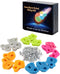Glow-in-Dark Kids Rock Climbing Holds - 15 Luminous Colorful Holds, Install on Wall or Indoor/Outdoor Playset, Easy DIY