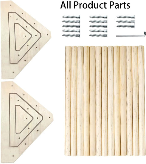 3 Pack Chick Perch Chick Toys Chick Wooden Roosting Bar Chick Jungle Gym Perch Stand for Chicken Brooder, Coop Baby