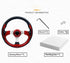 Universal 12.5” Red Golf Cart Steering Wheel for Club Car, EZGO RXV, TXT, Yamaha, Precedent, Tempo, DS