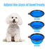 2 Pack Large Size Collapsible Dog Bowl, Food Grade Silicone, Portable Travel Bowl (Blue & Green)