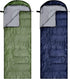 Tudomro 2 Pcs Camping Sleeping Bag for Adults, Lightweight Packable Waterproof Gear for Spring Summer Fall