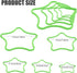 5pcs Star-Shaped Aquarium Floating Plant Rings, Foam Fish Feeding Rings for Fish Tank Duckweed Isolation (Green)