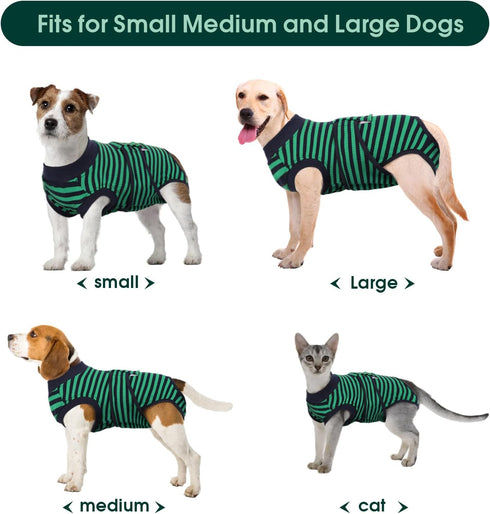 Kuoser Recovery Suit for Dogs and Cats - Professional Pet Recovery Shirt for Surgery, Prevent Licking