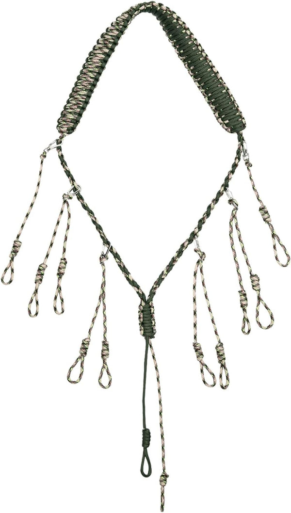 PSKOOK Duck Call Lanyard, Paracord Hunting Goose Calls with 12/16/20 Adjustable Loops for Outdoor Gear