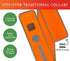 SPOT THE DOG! Adjustable Reflective Dog Collar - Durable, Comfortable Pet Collars for Large, Hunting, Puppy Dogs (Blaze