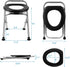 DSUWAZU Portable Toilet for Camping, Portable Toilet Seat, Portable Toilet Travel, Stainless Steel Portable Toilet