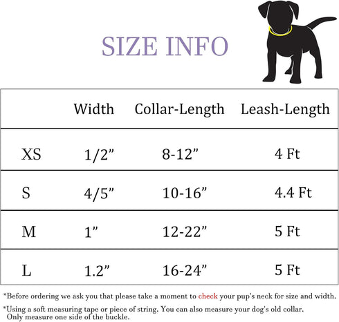 Velvet Dog Collar and Leash Set for Small Medium Large Dogs - Ideal for Training & Walking