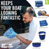 Boat Cleaner and Car Wash Sponges, Non-Scratch Microfiber Sponge and Wash Cloths, Complete Cleaning Kit for Interior