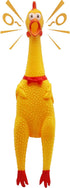 Novelty Place Extra Loud Squawking Rubber Chicken - Large 16” - Yellow Squeaky and Screaming Chicken for Kids or Adults