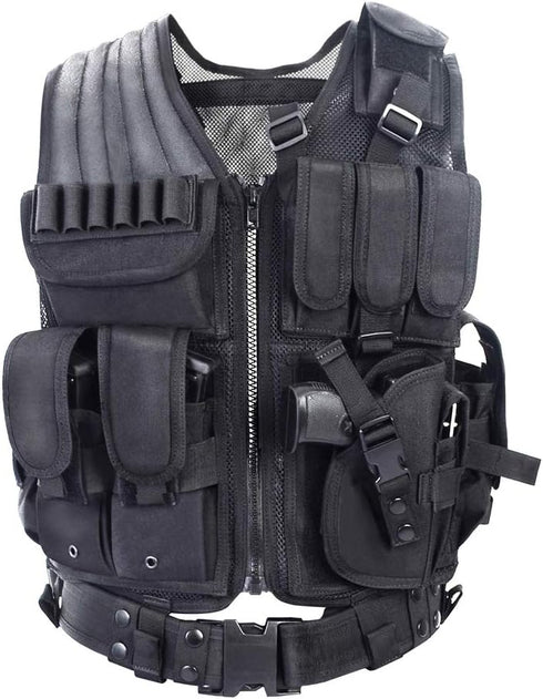 vAv YAKEDA Tactical Vest Outdoor Ultra-Light Adjustable Breathable Training Airsoft Vest for Adults