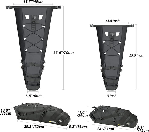 Waterproof Bicycle Under Seat Bag Cycling Storage Bag for Mountain Road Bike - Rhinowalk