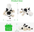 Squeaky Dog Plush Toy - Cute Stuffed Animals Chew Toy for Small, Medium, Large Dogs - Durable Cow Dog Toy