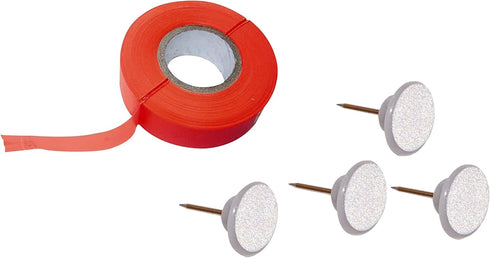 HME Products Trail Ribbon with Tacks - Orange