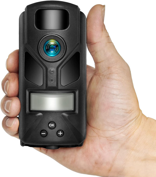 OUTDOOR EXPERT 20MP Mini Trail Camera, 1080P Hunting Camera with No Glow 940nm Night