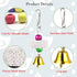 Vehomy 2Pcs Chicken Mirror Toys for Hens Hanging Swing Mirror Toys with Bells and Beak Grinding Molar Stones