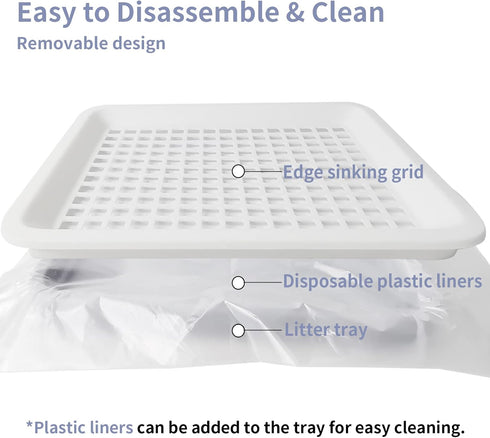 Chinchilla Chinchilla Fhiny Guinea Pig Litter Box, Small Pet Potty Training Bedding Litter Pan with Disposable Cage