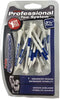 Pride PTS Plastic Golf Tees, 30 Count, 3 1/4 Inch, Striped for Height Consistency