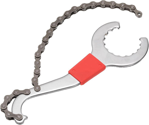 HARFINGTON 3 in 1 Sprocket Remover Wrench, 8" Length Bike Chain Whip Freewheel Spanner for Maintenance