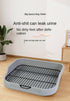 GeRRiT 19.3""15.35"" Dog ToiletPee Pad Holder Pet Indoor Dog Training Toilet Dog Litter Box Plastic Potty Tray (Yellow)
