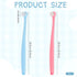 Josojoou 4PCS Packaged, Small Dog Toothbrush, Mini Head Soft Pet Toothbrush, Ergonomic Cat Tooth Brush for Puppies