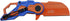 MTECH USA Spring Assisted Folding Knife - Orange Stainless Steel Wharncliffe Blade, Blue and Orange ABS Handle,