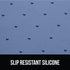 Gorilla Grip 100% Waterproof Raised Edge Silicone Pet Feeding Mat - Dog Cat Food Mats Protect Floors, 16x10, Blue