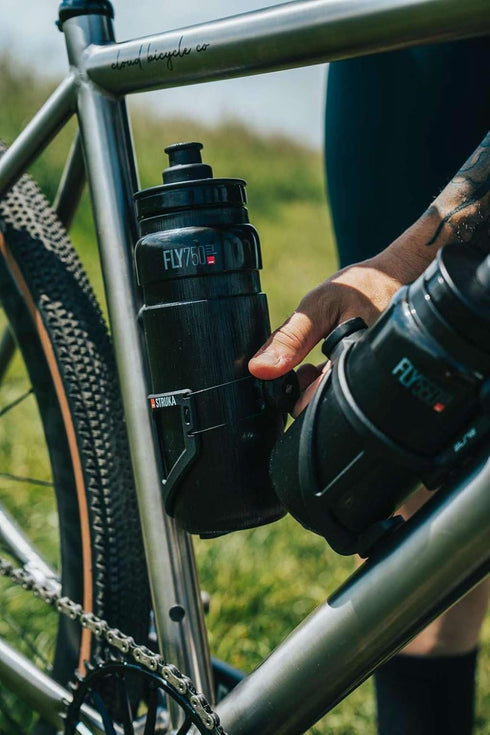 550ml ELITE Fly Tex Cycling Water Bottle Dark Blue Ultra-Lightweight, BPA-Free, Easy-Squeeze Sports Bottle for Road