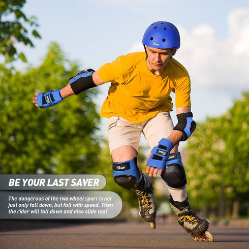 Elbow JBM Adult & Kids Knee Pads Pads and Wrist Guards for Inline Skating, Roller Skating, Skateboarding, Scootering
