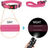 Reflective Dog Collar and Leash Set, Adjustable Nylon Pet Collars for Small Medium Large Dogs, Hot Pink & Size S