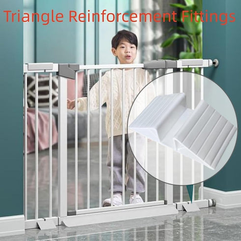 6 Piece Pet Gate Fence Support Feet, Plastic Triangular Isolation Fence Reinforcement Accessories