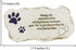 Shinning Pawprints Pet Memorial Stones for Dogs or Cats, Hand Painted Garden Stones, Sympathy Gifts