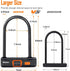 NDakter Heavy Duty Bike Locks, Combo U Lock with 5Ft Steel Cable for Electric Bike
