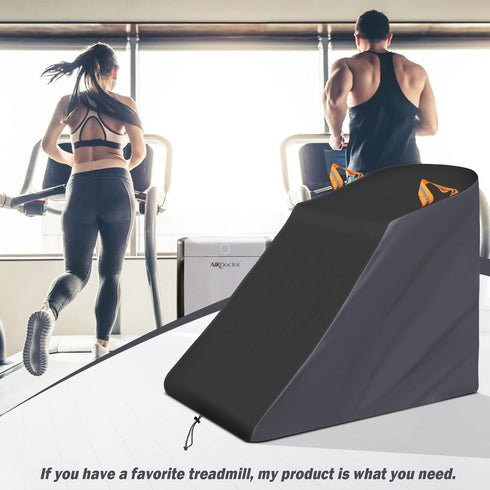 XYZCTEM Waterproof Treadmill Cover, Dustproof Running Machine Cover with Windproof Drawstring and Air Vents