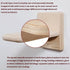 2 PCS Cat Wall Shelves, Wood Cat Climber, Wall Mount Cat Climbing Ladder, Cat Perch, Indoor Cat Furniture