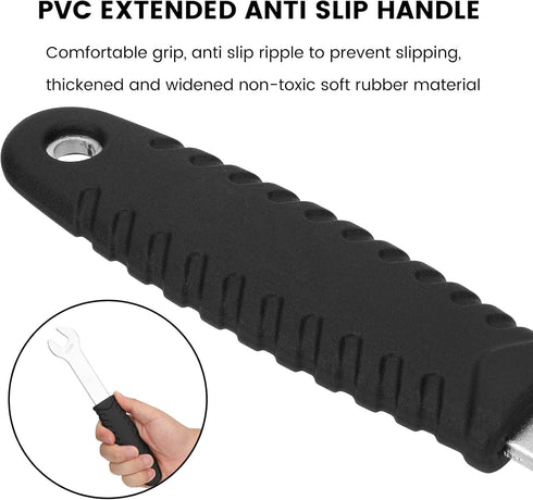 Oumers Bicycle Pedal Wrench, Long Handle Bike Pedal Spanner 15 mm for Mountain Bike Maintenance