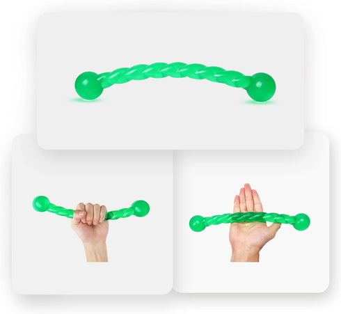 Ycozy 11'' Long Dog Chew Toys for Small/Medium Dogs, Rubber Rope Toys Knot Dental Teething, Almost Indestructible