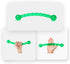 Ycozy 11'' Long Dog Chew Toys for Small/Medium Dogs, Rubber Rope Toys Knot Dental Teething, Almost Indestructible